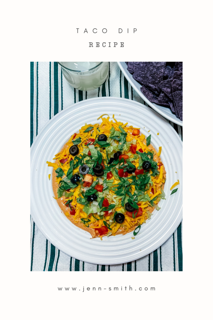 Taco Dip Recipe Pinterest Pin