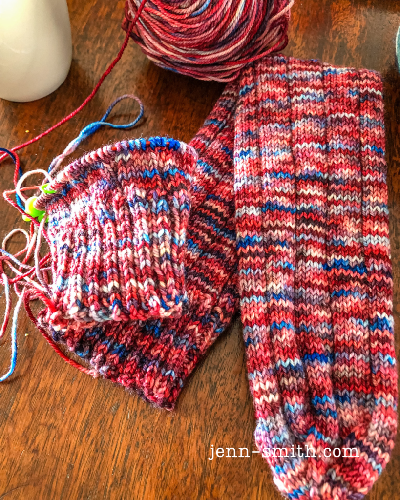 Knit Tube Socks by Miss Wool Knits - Jenn Giam Smith